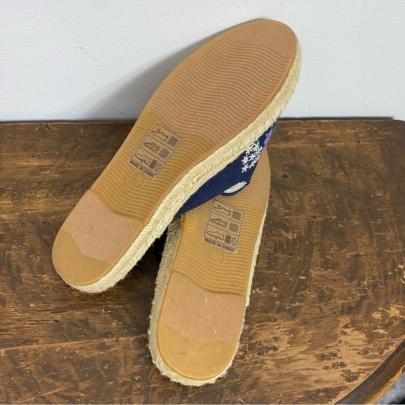 Soludos Wildflower Size US 8 M Women's Espadrille Slip-On Mules Midnight Blue - Picture 5 of 7